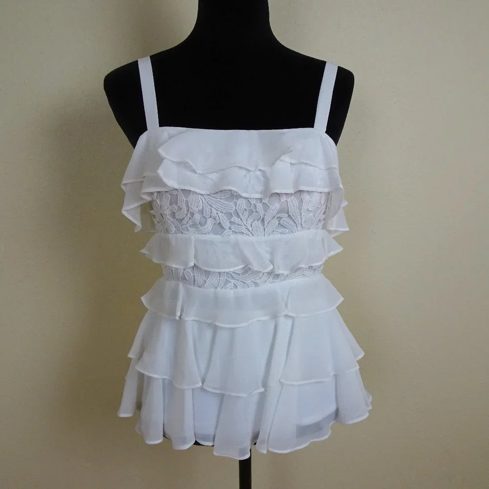 Lilly Pulitzer White Olive Top Size 2